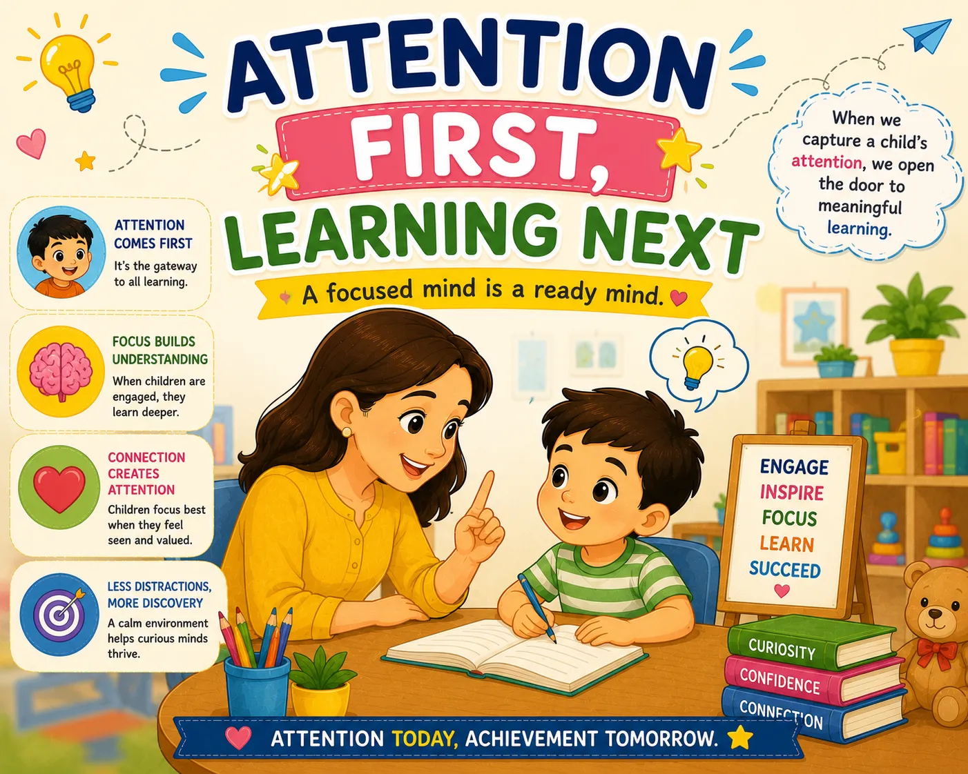 Attention First, Learning Next