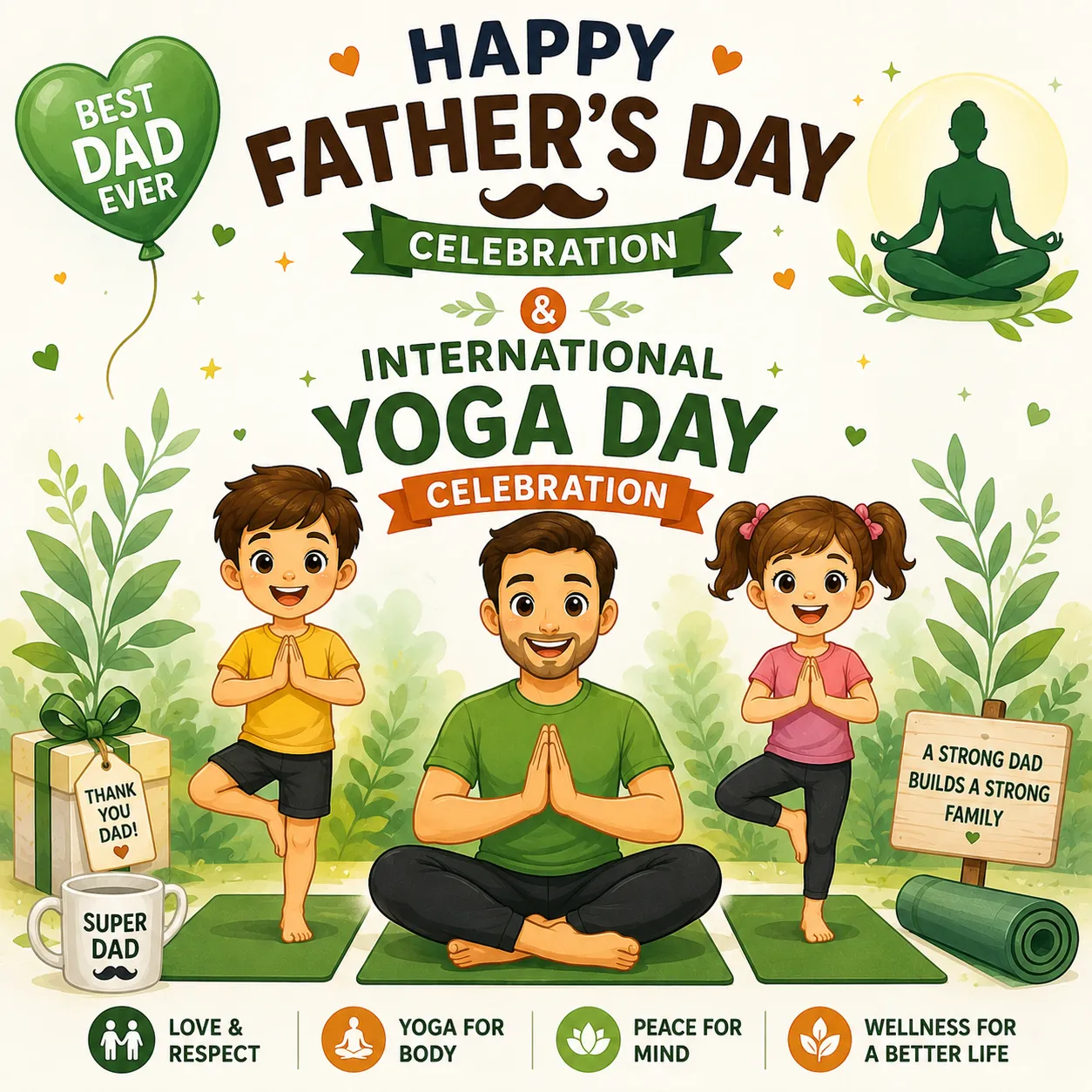Father's Day & Yoga Day Celebration